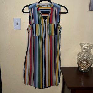 NY&Co Women’s Sleeveless Striped Dress Size M
